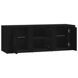 TV Cabinet Black 100x31.5x35 cm Engineered Wood - Close-Up Angle
