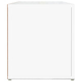 TV Cabinet High Gloss White 100x31.5x35 cm Engineered Wood