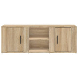 TV Cabinet Sonoma Oak 100x31.5x35 cm Engineered Wood - 45-Degree Angle