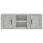 TV Cabinet Concrete Grey 100x31.5x35 cm Engineered Wood