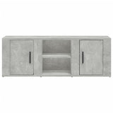 TV Cabinet Concrete Grey 100x31.5x35 cm Engineered Wood - 45-Degree Angle