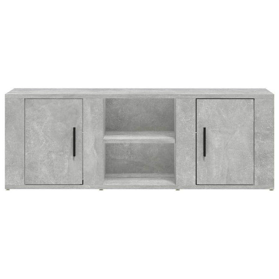 TV Cabinet Concrete Grey 100x31.5x35 cm Engineered Wood