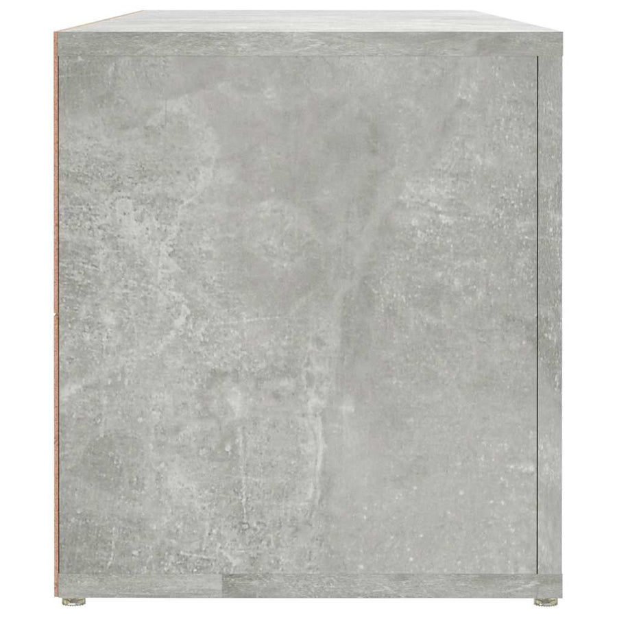 TV Cabinet Concrete Grey 100x31.5x35 cm Engineered Wood