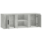 TV Cabinet Concrete Grey 100x31.5x35 cm Engineered Wood