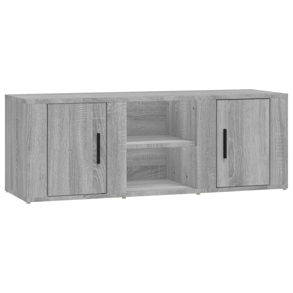 TV Cabinet Grey Sonoma 100x31.5x35 cm Engineered Wood