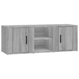 TV Cabinet Grey Sonoma 100x31.5x35 cm Engineered Wood - Front View