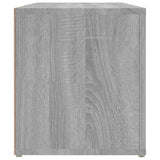 TV Cabinet Grey Sonoma 100x31.5x35 cm Engineered Wood - Rear View