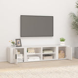 TV Cabinets 2 pcs White 80x31.5x36 cm Engineered Wood - Side View