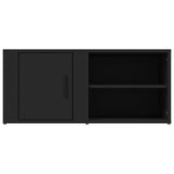 TV Cabinets 2 pcs Black 80x31.5x36 cm Engineered Wood - Rear View