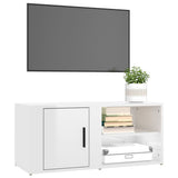 TV Cabinets 2 pcs High Gloss White 80x31.5x36 cm Engineered Wood - Top-Down View