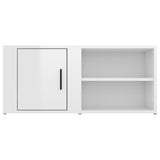 TV Cabinets 2 pcs High Gloss White 80x31.5x36 cm Engineered Wood - Close-Up Angle