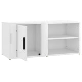 TV Cabinets 2 pcs High Gloss White 80x31.5x36 cm Engineered Wood - Extra Image