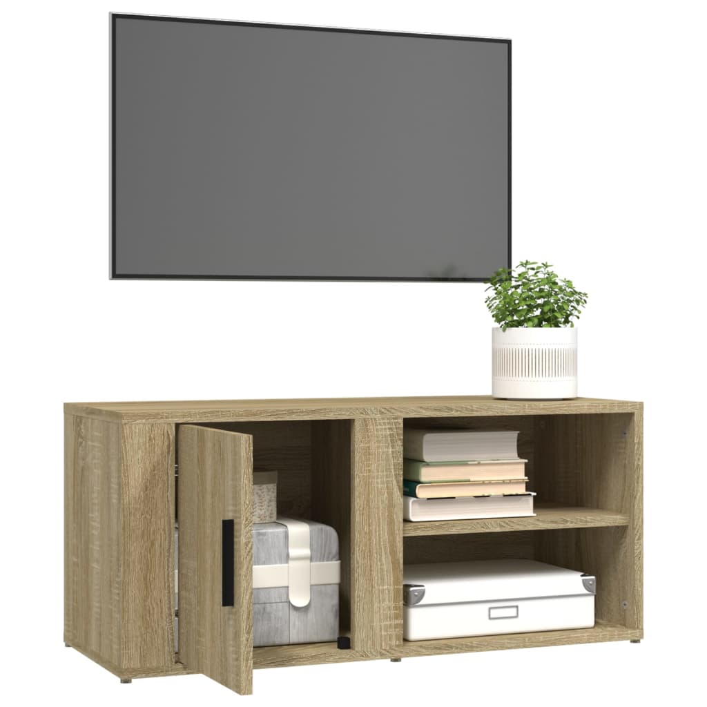 TV Cabinet Sonoma Oak 80x31.5x36 cm Engineered Wood