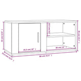 TV Cabinet Sonoma Oak 80x31.5x36 cm Engineered Wood