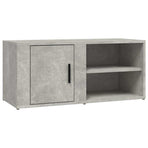 TV Cabinet Concrete Grey 80x31.5x36 cm Engineered Wood