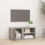 TV Cabinet Concrete Grey 80x31.5x36 cm Engineered Wood