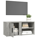 TV Cabinet Concrete Grey 80x31.5x36 cm Engineered Wood