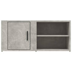 TV Cabinet Concrete Grey 80x31.5x36 cm Engineered Wood