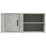 TV Cabinet Concrete Grey 80x31.5x36 cm Engineered Wood - Rear View