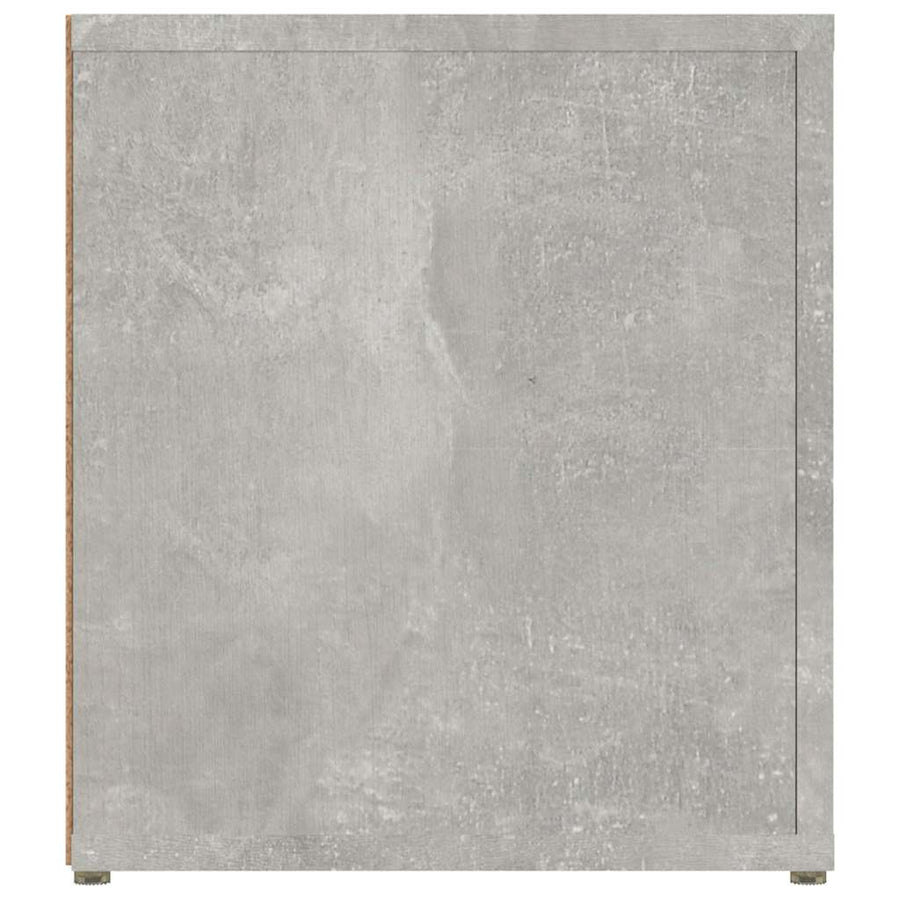 TV Cabinet Concrete Grey 80x31.5x36 cm Engineered Wood