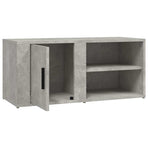 TV Cabinet Concrete Grey 80x31.5x36 cm Engineered Wood