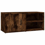 TV Cabinet Smoked Oak 80x31.5x36 cm Engineered Wood