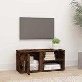 TV Cabinet Smoked Oak 80x31.5x36 cm Engineered Wood