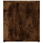 TV Cabinet Smoked Oak 80x31.5x36 cm Engineered Wood