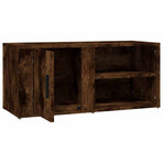 TV Cabinet Smoked Oak 80x31.5x36 cm Engineered Wood