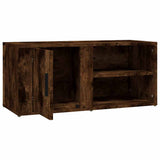 TV Cabinet Smoked Oak 80x31.5x36 cm Engineered Wood - Low Angle