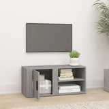 TV Cabinet Grey Sonoma 80x31.5x36 cm Engineered Wood