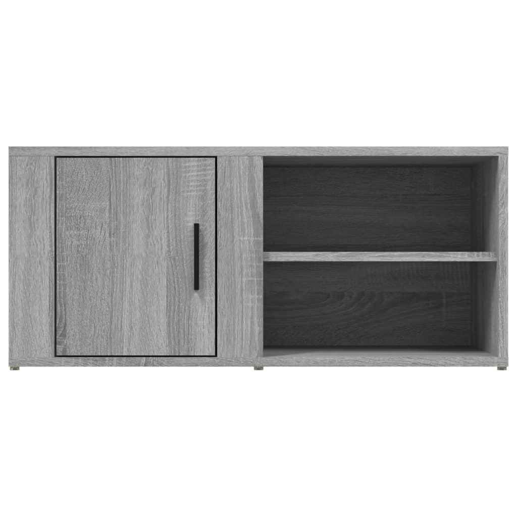 TV Cabinet Grey Sonoma 80x31.5x36 cm Engineered Wood