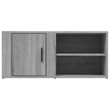 TV Cabinet Grey Sonoma 80x31.5x36 cm Engineered Wood - Rear View