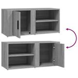 TV Cabinet Grey Sonoma 80x31.5x36 cm Engineered Wood