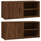 TV Cabinets 2 pcs Brown Oak 80x31.5x36 cm Engineered Wood - Front View