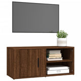 TV Cabinets 2 pcs Brown Oak 80x31.5x36 cm Engineered Wood - Top-Down View