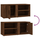 TV Cabinets 2 pcs Brown Oak 80x31.5x36 cm Engineered Wood - Extra Image
