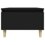 Side Table Black 50x46x35 cm Engineered Wood