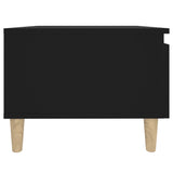 Side Table Black 50x46x35 cm Engineered Wood - Low Angle