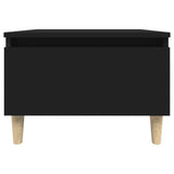 Side Tables 2 pcs Black 50x46x35 cm Engineered Wood - Low Angle