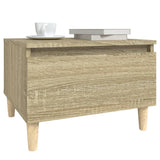 Side Table Sonoma Oak 50x46x35 cm Engineered Wood - Top-Down View