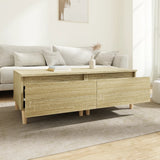 Side Tables 2 pcs Sonoma Oak 50x46x35 cm Engineered Wood - Side View