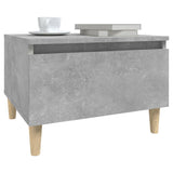 Side Table Concrete Grey 50x46x35 cm Engineered Wood - Top-Down View