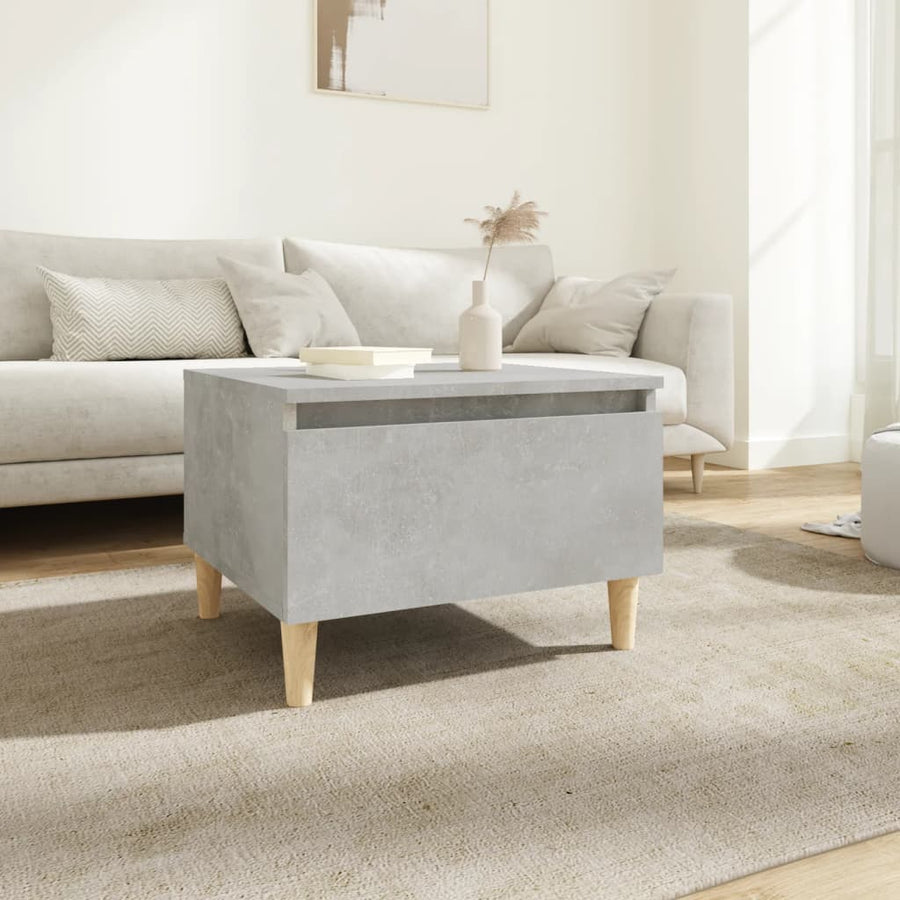 Side Table Concrete Grey 50x46x35 cm Engineered Wood