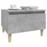 Side Tables 2 pcs Concrete Grey 50x46x35 cm Engineered Wood - 45-Degree Angle