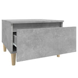 Side Tables 2 pcs Concrete Grey 50x46x35 cm Engineered Wood - Extra Image