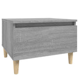 Side Table Grey Sonoma 50x46x35 cm Engineered Wood - Front View