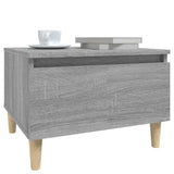 Side Table Grey Sonoma 50x46x35 cm Engineered Wood - Top-Down View
