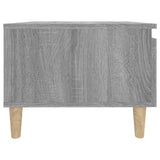 Side Table Grey Sonoma 50x46x35 cm Engineered Wood - Low Angle