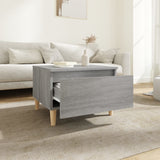 Side Tables 2 pcs Grey Sonoma 50x46x35 cm Engineered Wood - Top-Down View